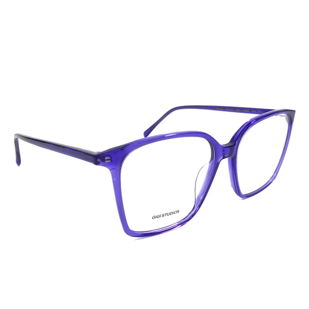Gigi Studios Eyeglasses Frames TINA 8108/9 Clear Transparent Purple 52-15-140